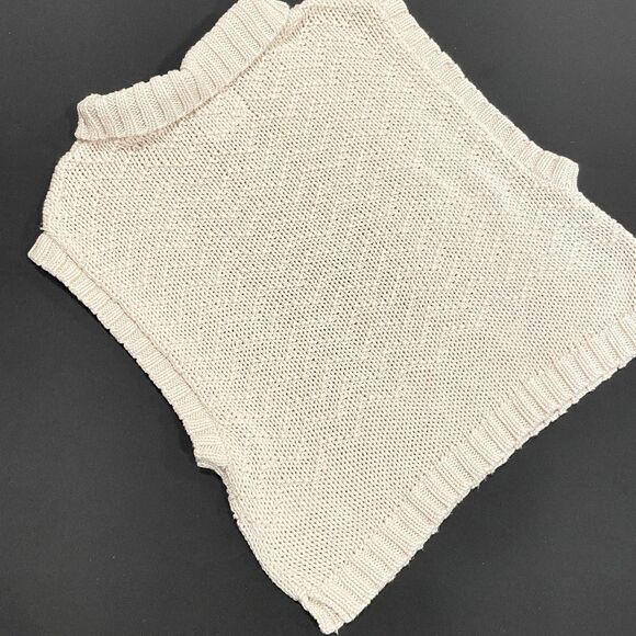 ~ Free People Small We The Free Winding Road Tank Sweater Loose Knit Cream Boho - Picture 12 of 15